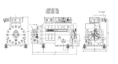 Компрессор «Copeland» D3DC-1000-AWM/D