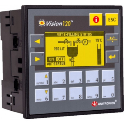 V12022UA2OEM ПЛК Vision... 2,4”, вх./вых: 10DI, 2AI/DI/TC, 10TO, 2AO V12022UA2OEM ПЛК Vision... 2,4”, вх./вых: 10DI, 2AI/DI/TC, 10TO, 2AO