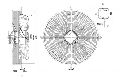 Вентилятор осевой ebmpapst S6E400AN2446