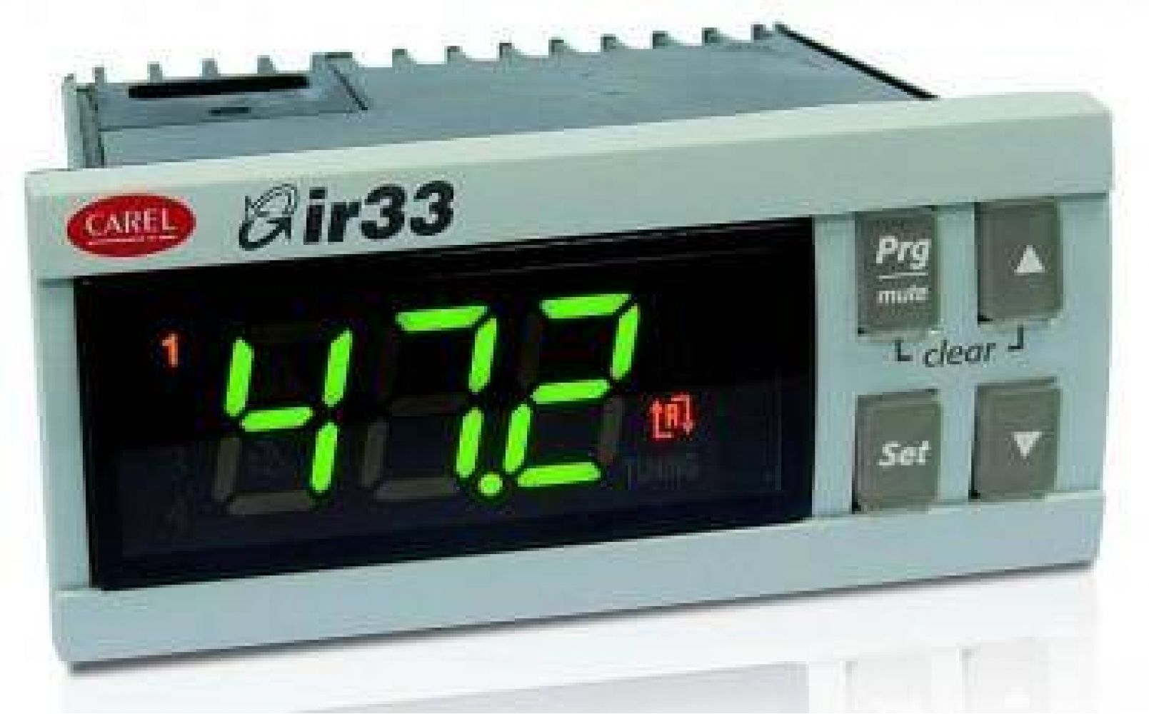 IR33S7HR0P Контроллер IR33+smart, 1 реле, питание 115-230В АС, 2 NTC/PTC, 2 цифровых входа, звуковой сигнал, 1 реле: компрессор, Portuguese